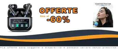 Earbuds Bluetooth ANC 40 ore Batteria ClariAudio