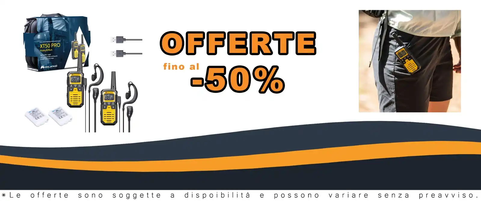 Walkie Talkie Midland XT50 PRO 85 Canali Montagna