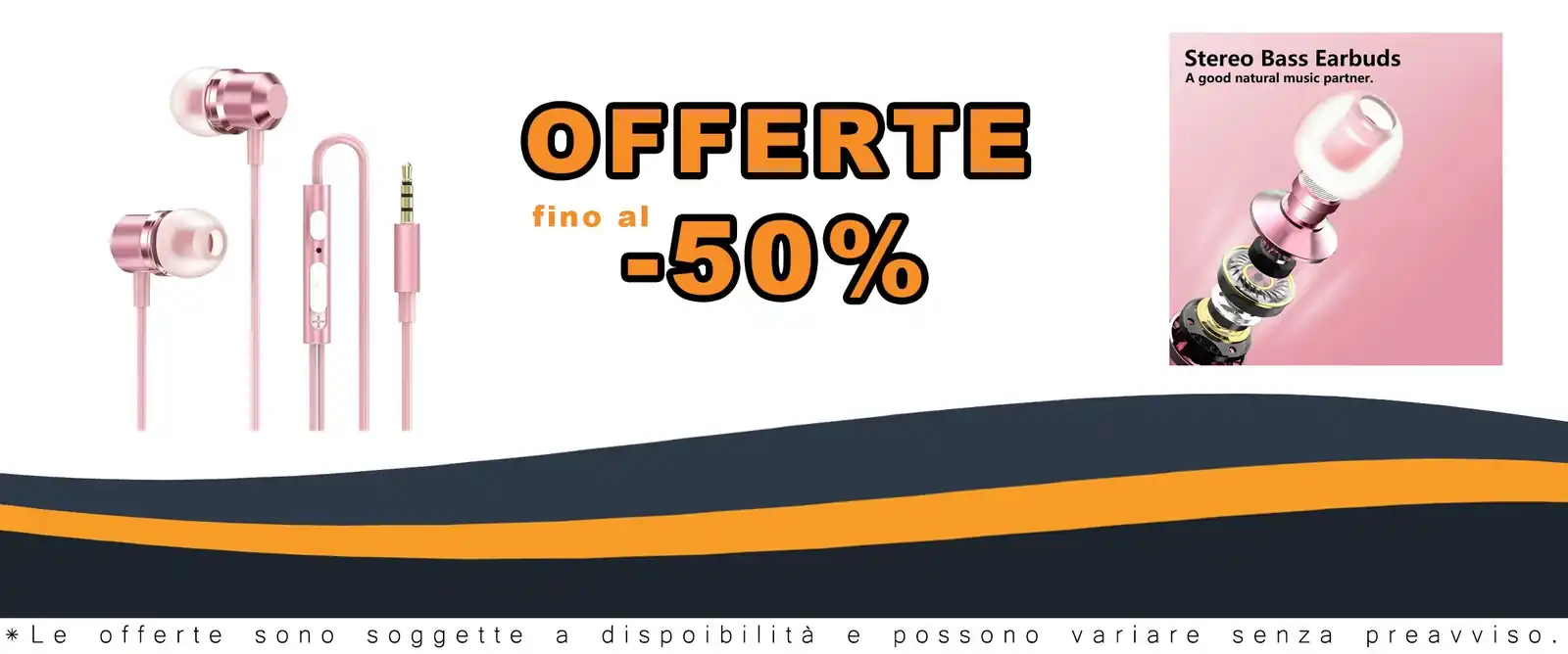 Erboristeria roseo con controllo del volume earbuds
