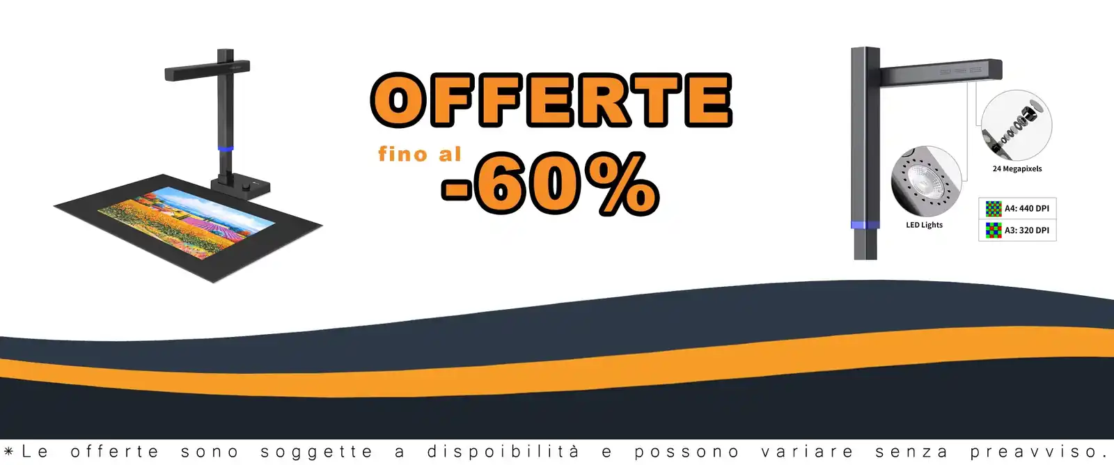 Scanner portatile CZUR Shine Ultra Pro 20MP alta risoluzione